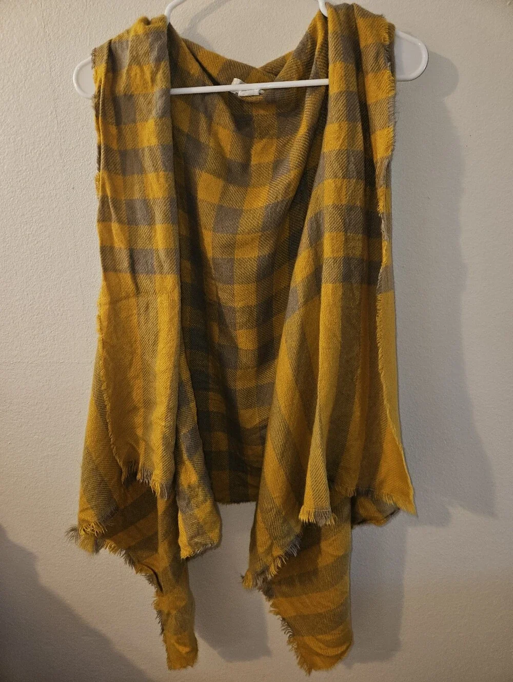 Vintage Womans Plaid Vest One Size
